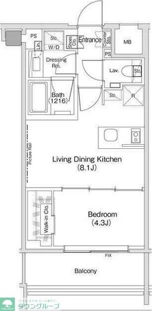 ザ・パークハビオ渋谷クロスの物件間取画像